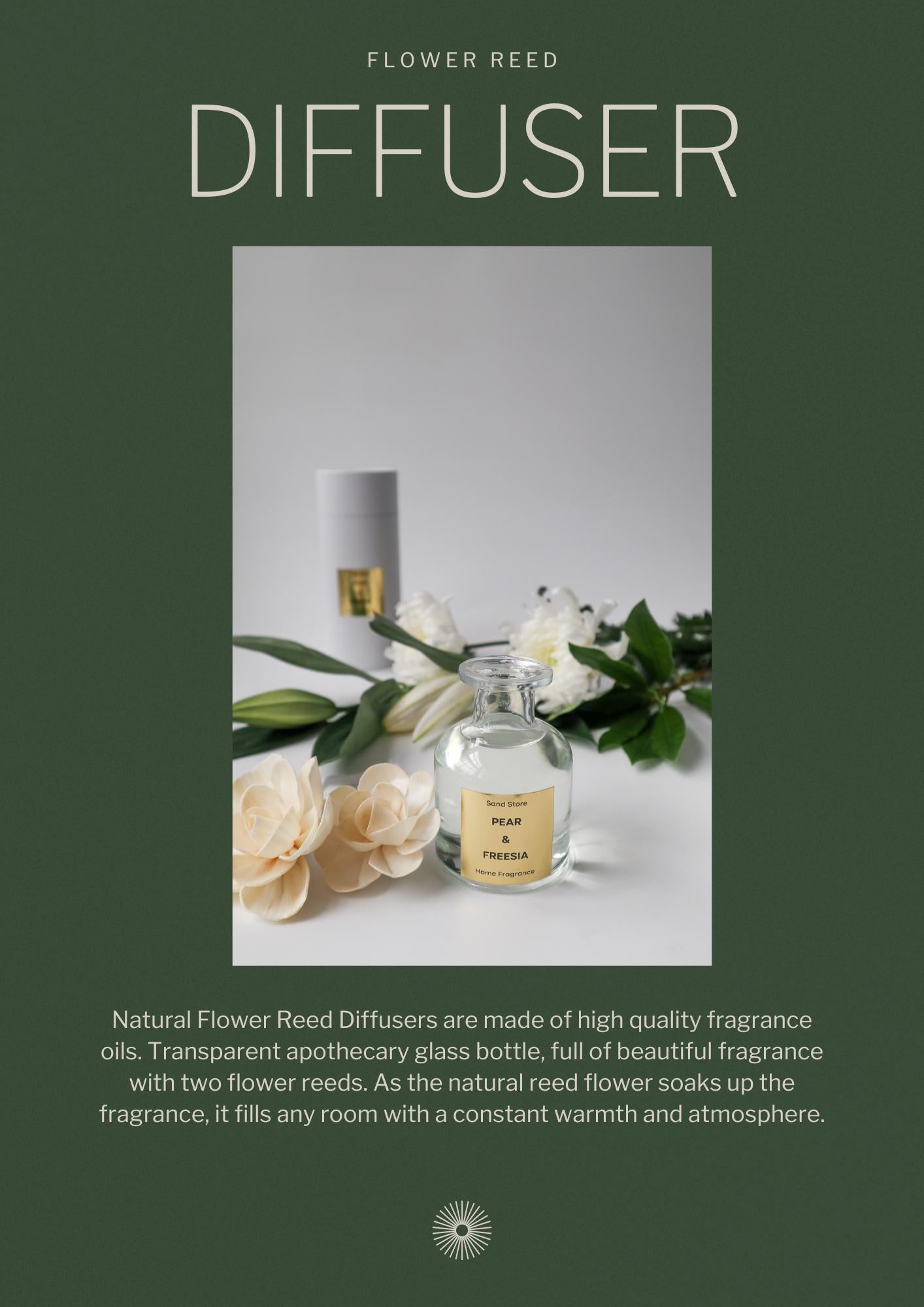 Pear & Freesia Flower Reed Diffuser