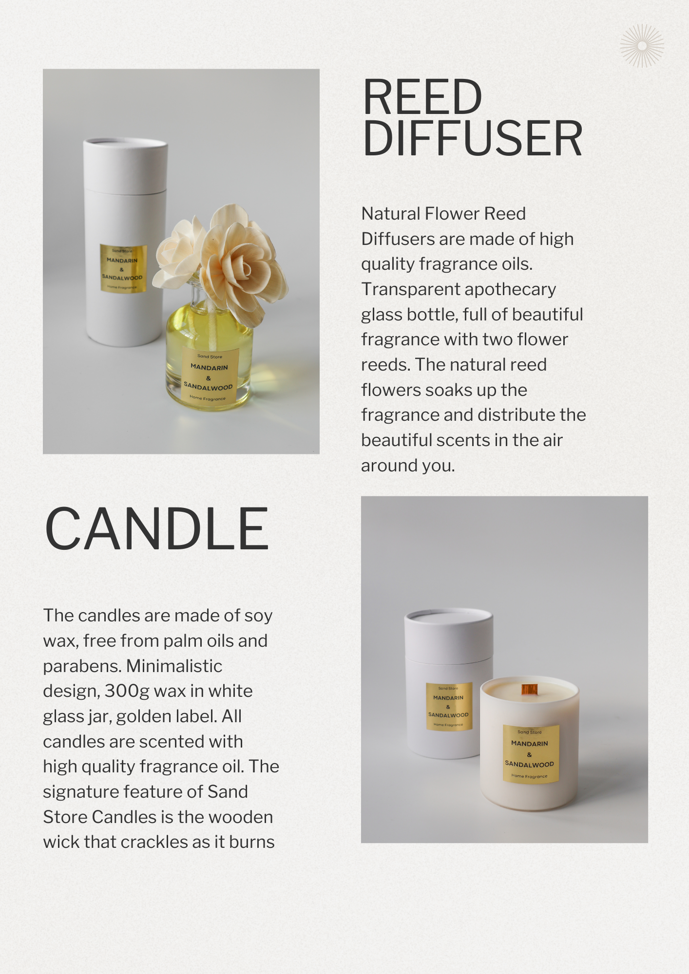 Mandarin & Sandalwood Candle