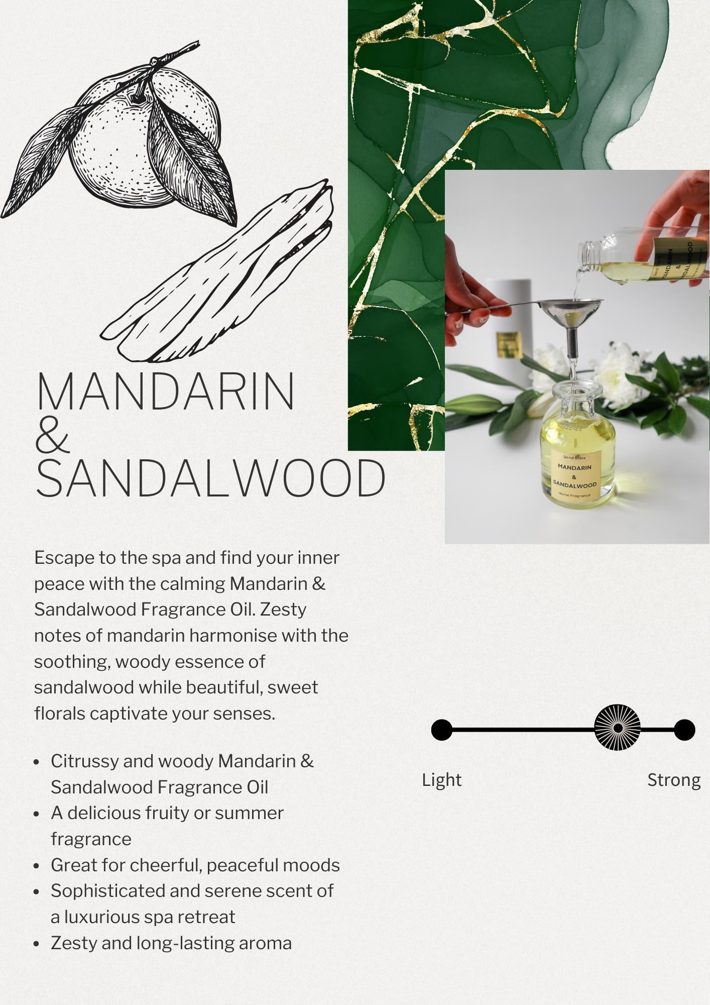 Mandarin & Sandalwood Flower Reed Diffuser