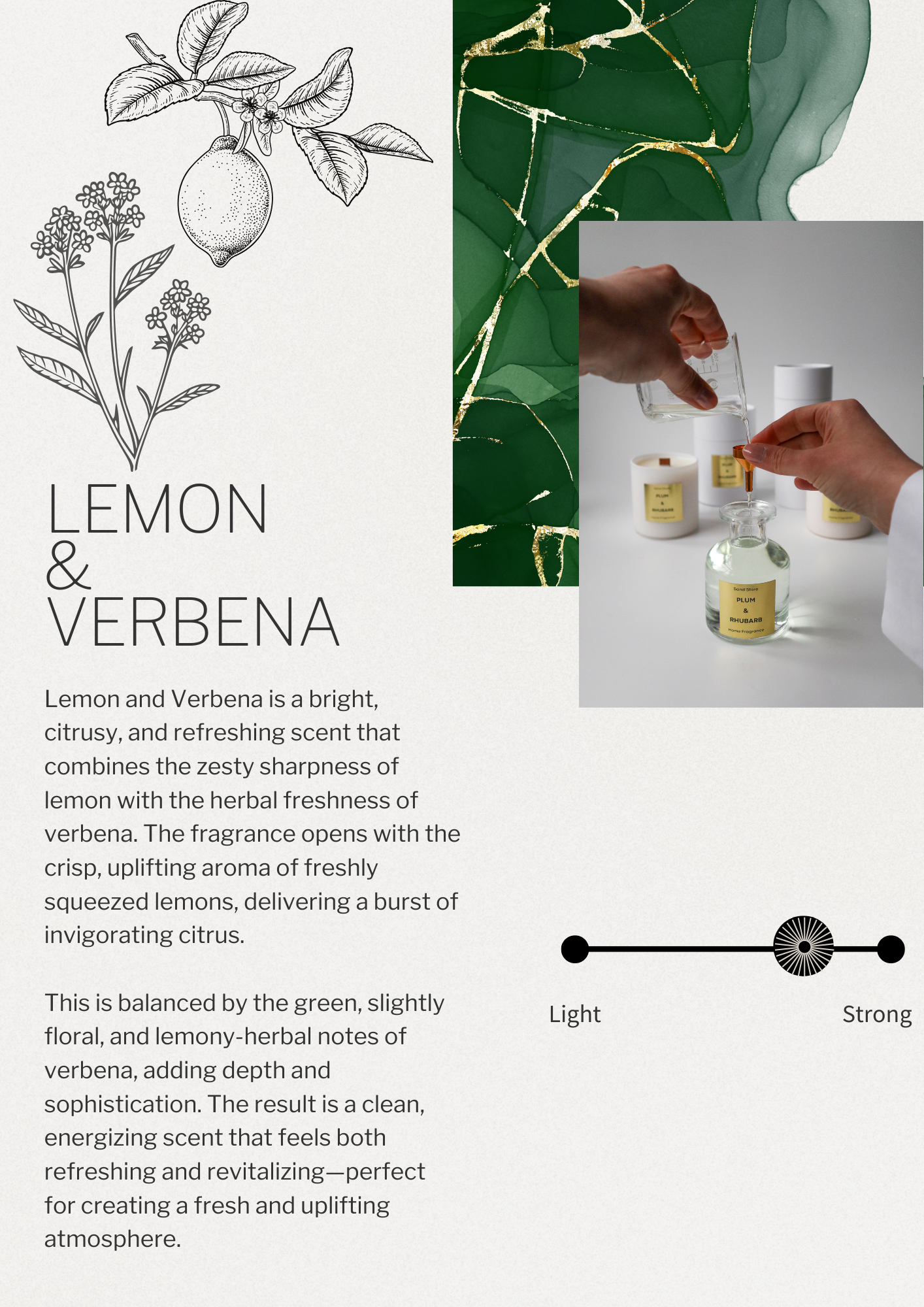 Lemon & Verbena Flower Reed Diffuser