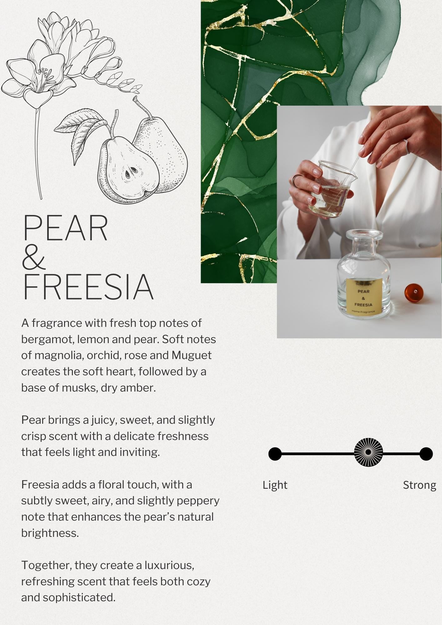 Pear & Freesia Flower Reed Diffuser