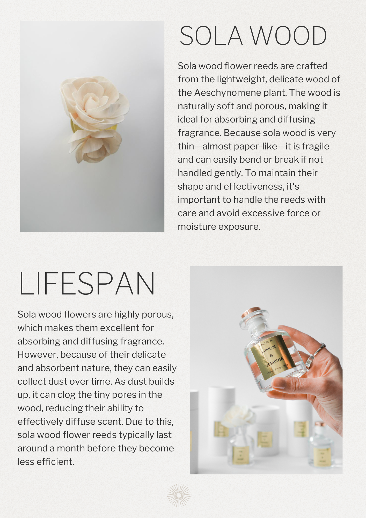 Lemon & Verbena Flower Reed Diffuser