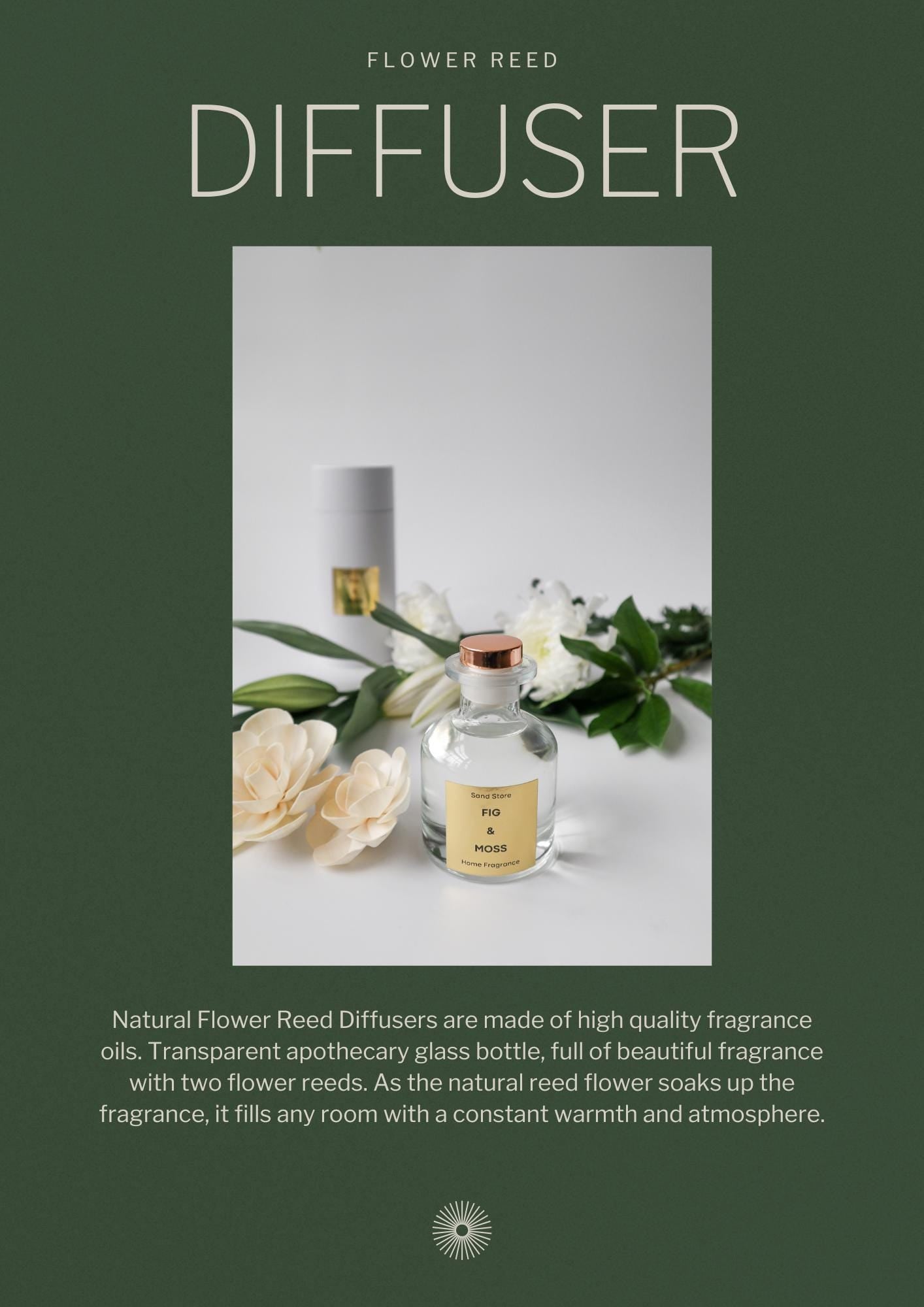 Fig & Moss Flower Reed Diffuser