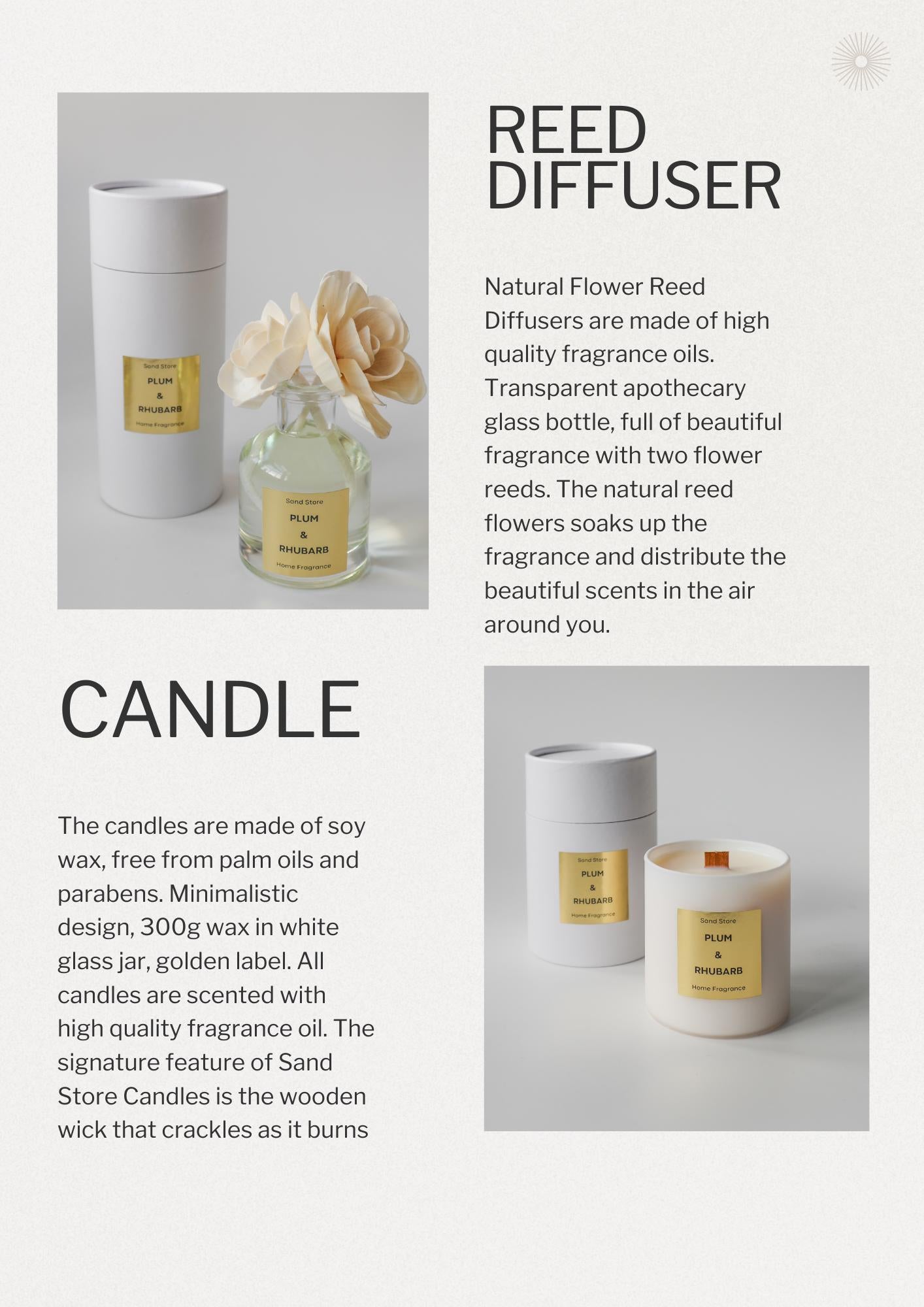 Plum and Rhubarb Candle