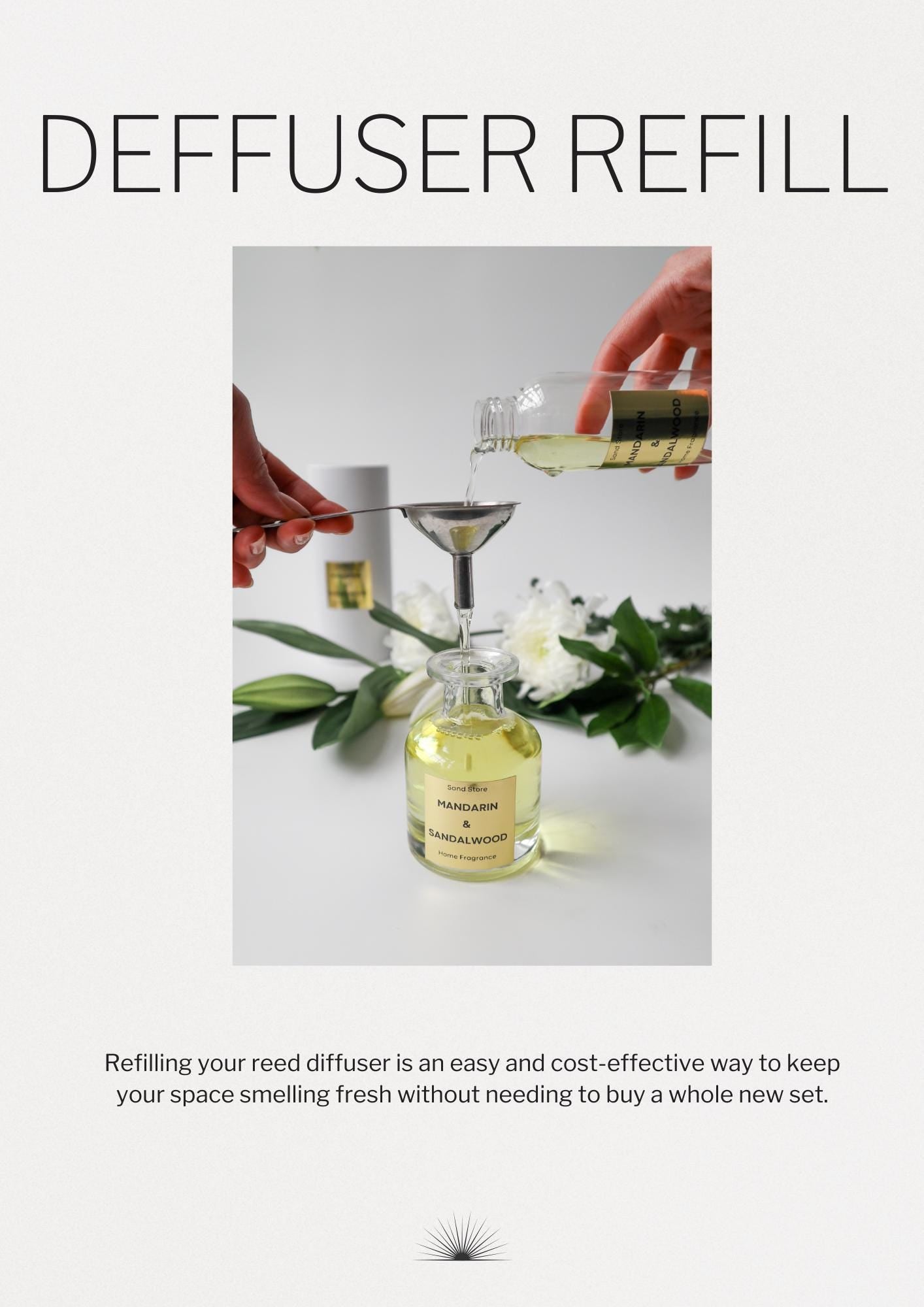 Flower Reed Diffuser Refill