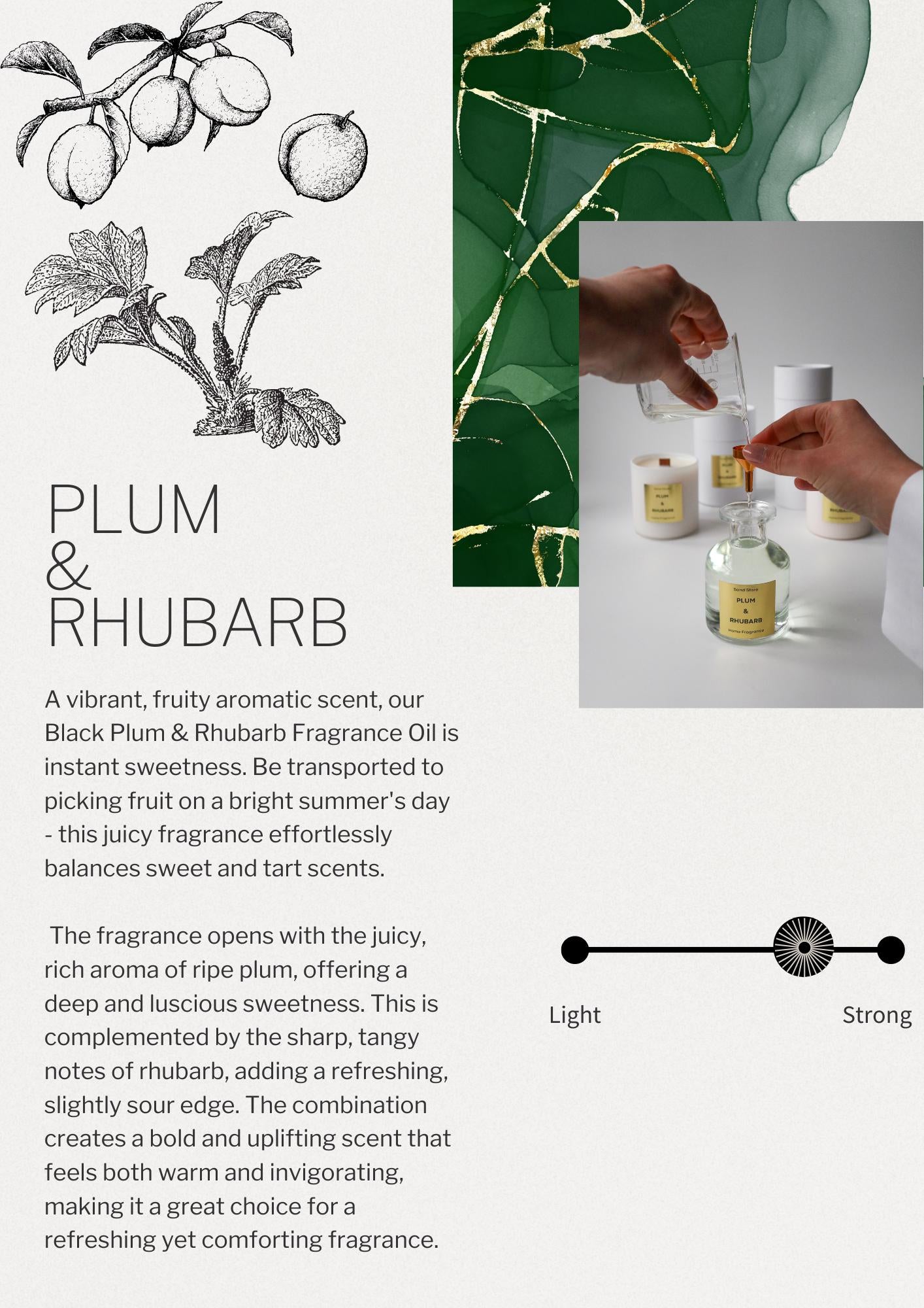 Plum & Rhubarb Flower Reed Diffuser