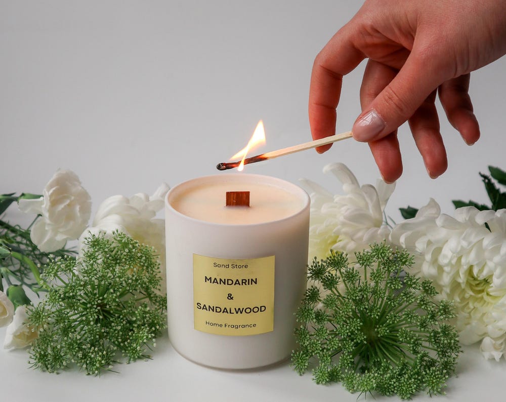Mandarin & Sandalwood Candle