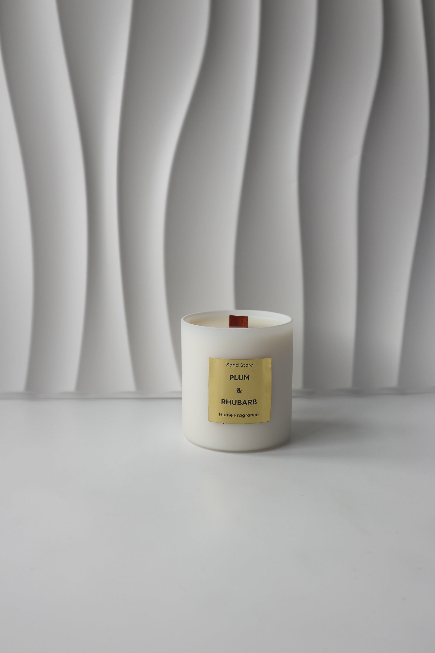 Plum and  Rhubarb Candle