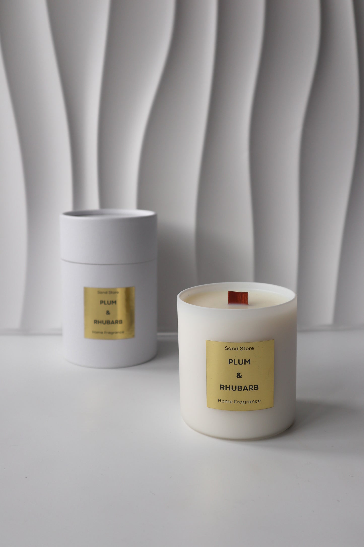 Plum and  Rhubarb Candle