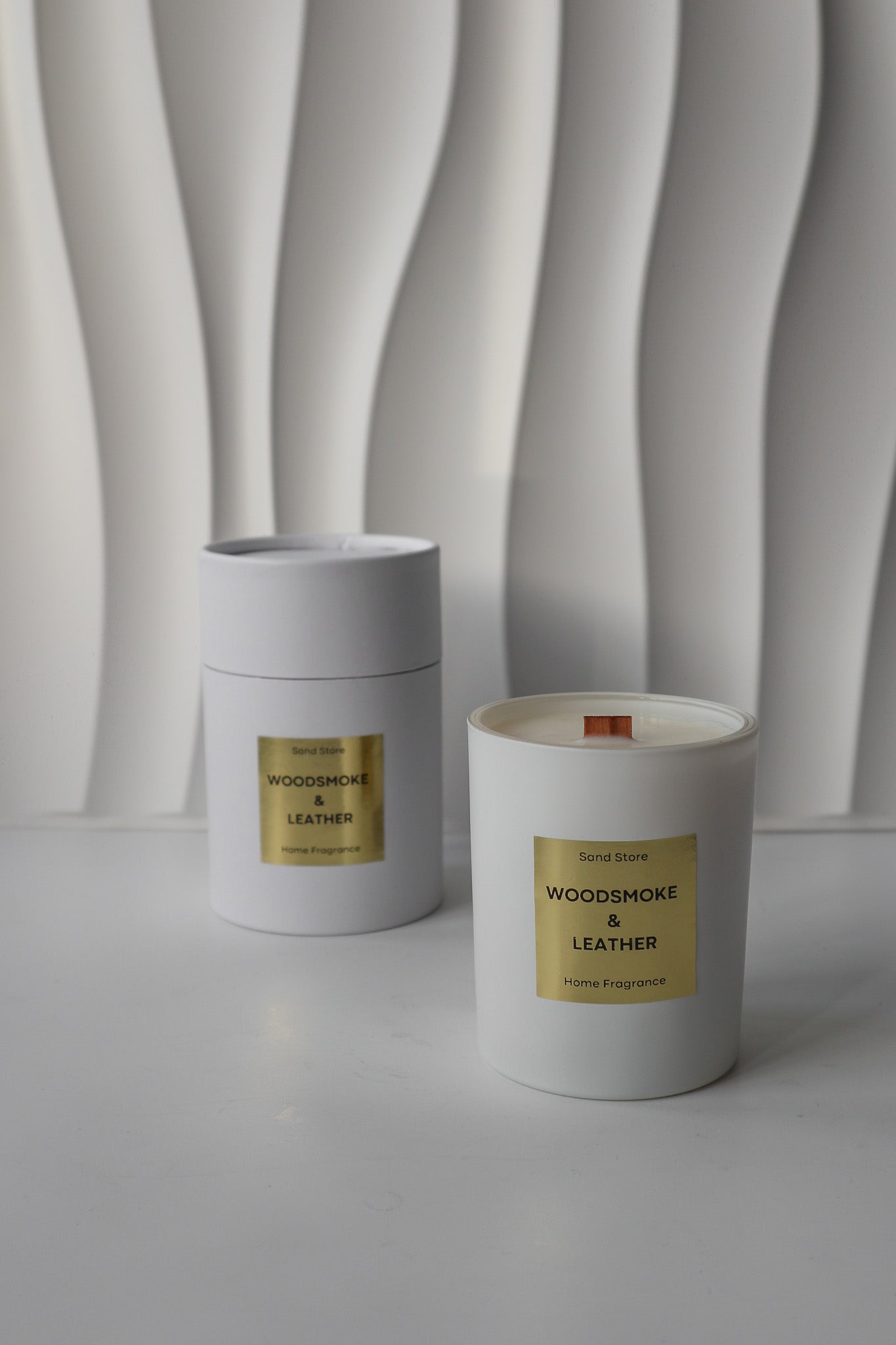 Woodsmoke & Leather Candle