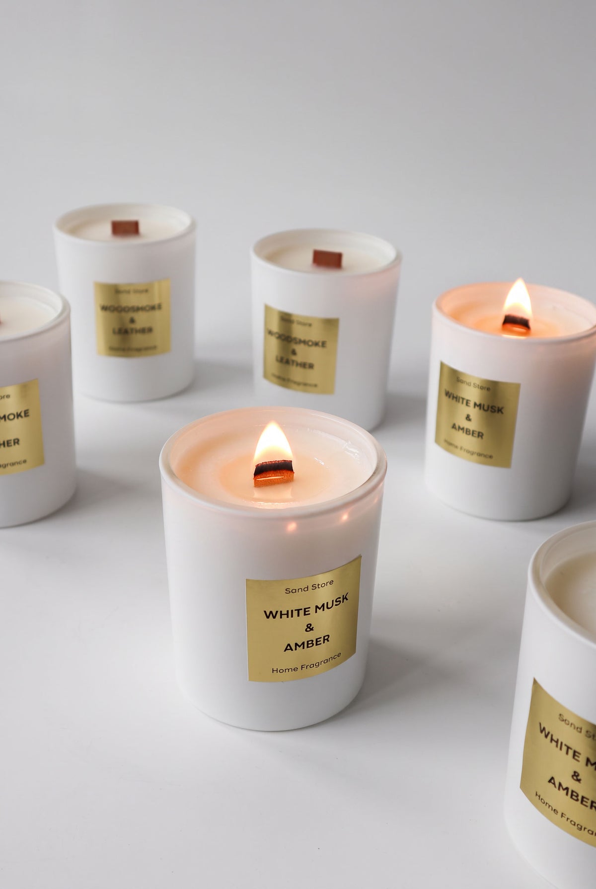 White Musk & Amber Candle